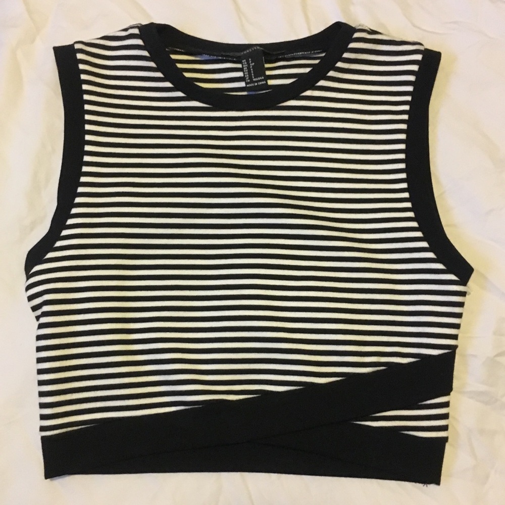f21 knit crop-top
